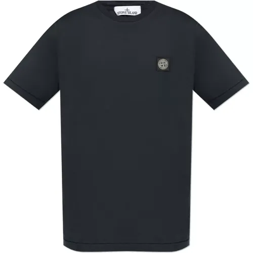 T-Shirt mit Logo-Patch , Herren, Größe: 2XL - Stone Island - Modalova