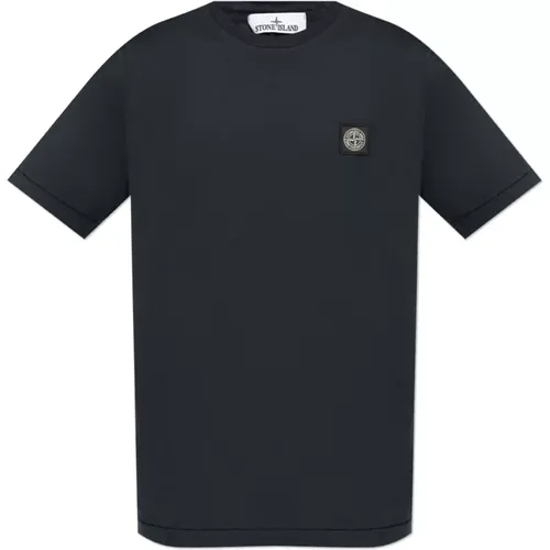 T-Shirt mit Logo-Patch , Herren, Größe: 3XL - Stone Island - Modalova
