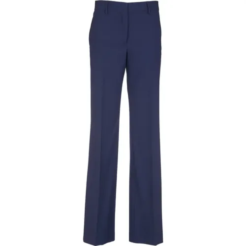 Blaue Straight Leg Hose Damen , Damen, Größe: S - MSGM - Modalova