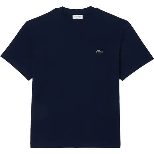 T-Shirt mit Logo-Applikation , Herren, Größe: XL - Lacoste - Modalova