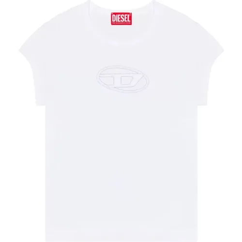Cut-Out Detail T-Shirt , female, Sizes: M, S, L - Diesel - Modalova