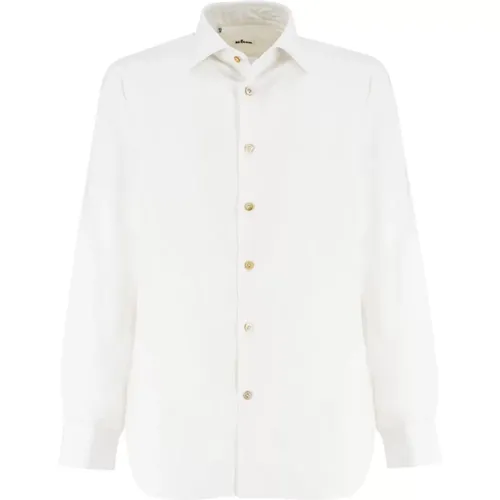Pure Cotton Shirt for Formal and Casual Occasions , male, Sizes: 2XL, 4XL, 3XL, L, XL - Kiton - Modalova