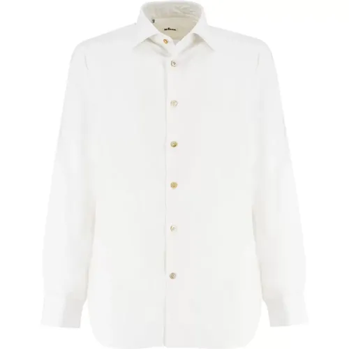 Pure Cotton Shirt for Formal and Casual Occasions , male, Sizes: 2XL, 4XL, 3XL, XL - Kiton - Modalova