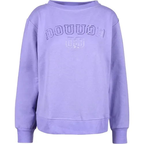 Lila Sweatshirt für Frauen , Damen, Größe: M - Douuod Woman - Modalova