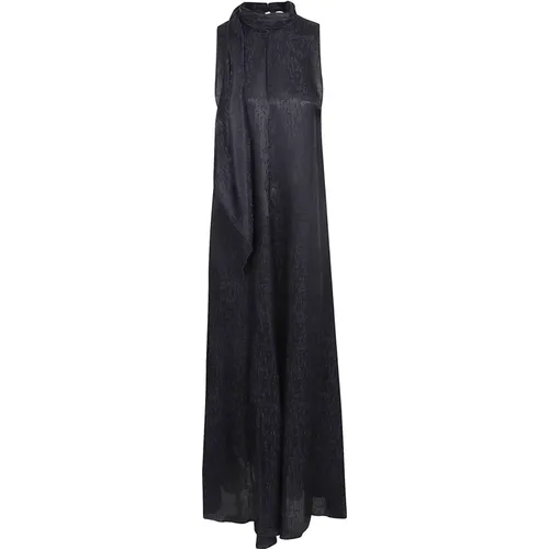 Fluid Jacquard Scarf Dress , female, Sizes: M - Forte Forte - Modalova