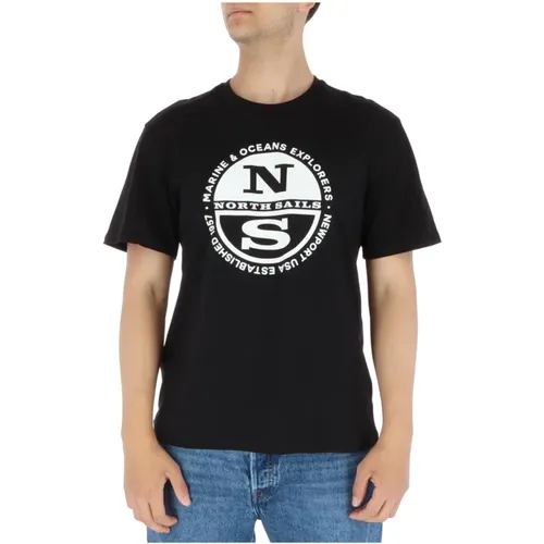 Print T-shirt for Men , male, Sizes: XL, 2XL, M - North Sails - Modalova