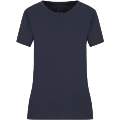 Classic Men`s T-Shirt , female, Sizes: L, S, M - Armani Exchange - Modalova