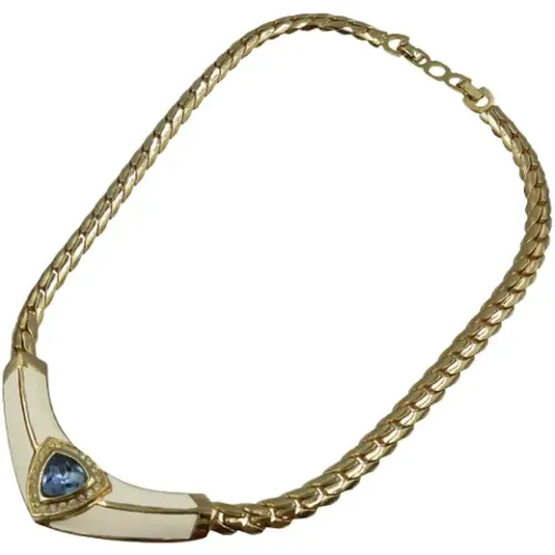 Pre-owned Dior necklace in gold metal , female, Sizes: ONE SIZE - Dior Vintage - Modalova