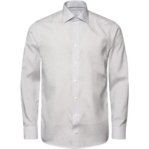 Contemporary Micro Floral Print Shirt , male, Sizes: 5XL, XL, 3XL - Eton - Modalova