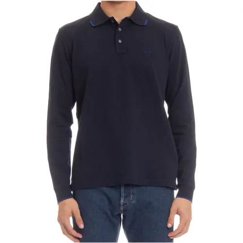 Long Sleeve Cotton Polo Shirt , male, Sizes: 2XL, XL, L, M - Jacob Cohën - Modalova