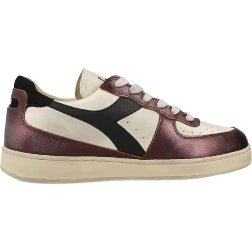 Niedrige Schmutzige Basketball Sneakers , Damen, Größe: 37 EU - Diadora - Modalova