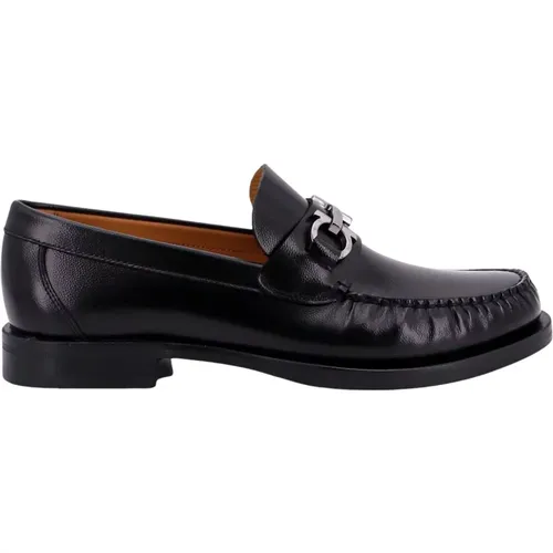 Leather Loafers Aw23 , male, Sizes: 7 UK - Salvatore Ferragamo - Modalova