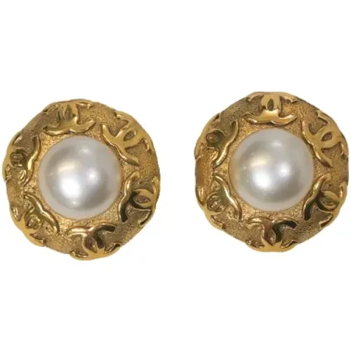 Pre-owned Metal earrings , female, Sizes: ONE SIZE - Chanel Vintage - Modalova