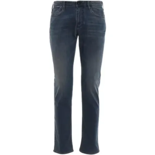 Slim Fline Jeans mit 5 Taschen , Herren, Größe: W38 - Emporio Armani - Modalova