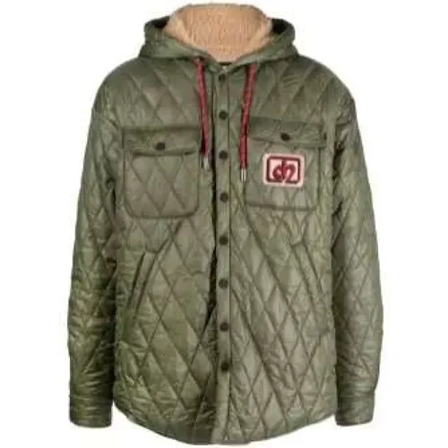 Quilted Jacket with Faux-Shearling Lining , male, Sizes: M - Dsquared2 - Modalova
