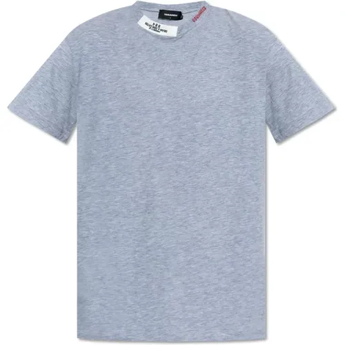 T-Shirt mit Logo , Herren, Größe: S - Dsquared2 - Modalova