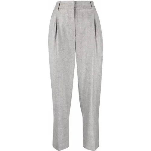 Tapered Wool Pants , female, Sizes: L - BRUNELLO CUCINELLI - Modalova