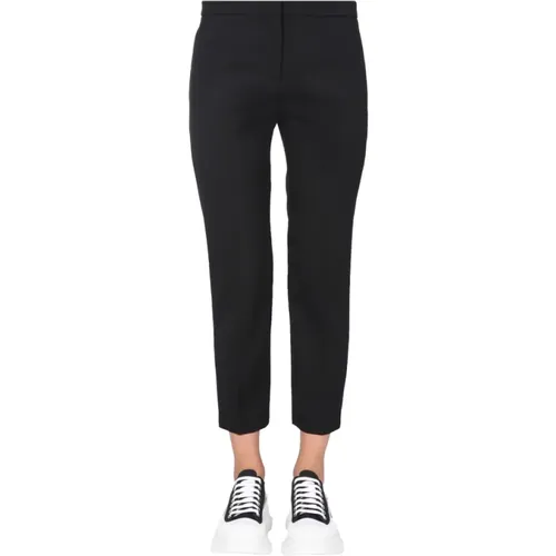 CROPPEDStraight Trousers , female, Sizes: M - alexander mcqueen - Modalova