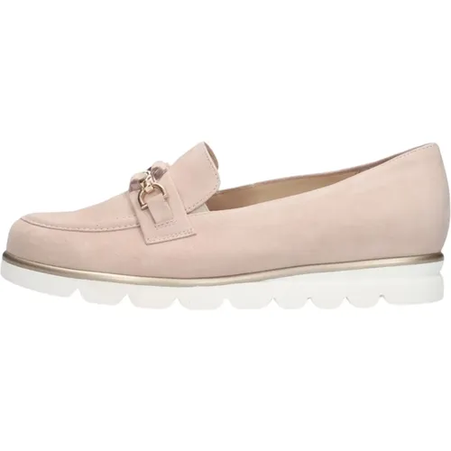 Hellrosa Wildleder Loafers , Damen, Größe: 38 EU - HASSIA - Modalova