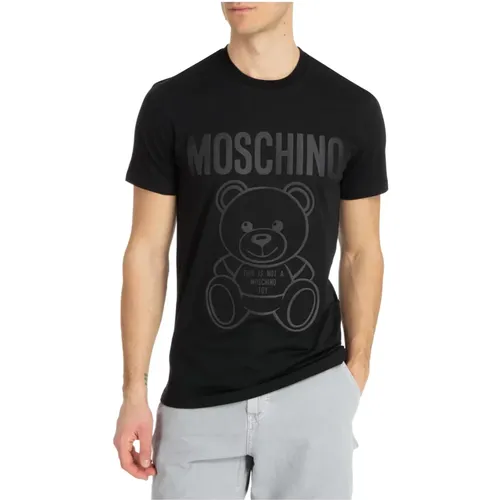 Teddy Bear T-shirt , male, Sizes: L - Moschino - Modalova