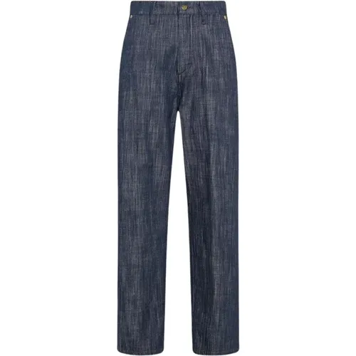 Baggy Jeans in Denim Color , female, Sizes: S, M - Momoni - Modalova