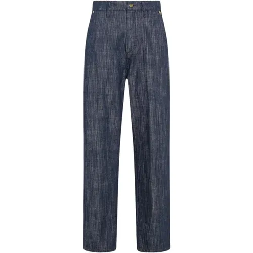 Baggy Jeans in Denim Color , female, Sizes: XS, M - Momoni - Modalova