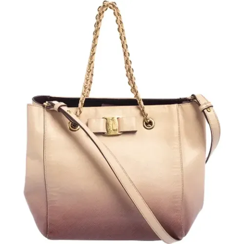 Pre-owned Leather totes , female, Sizes: ONE SIZE - Salvatore Ferragamo Pre-owned - Modalova