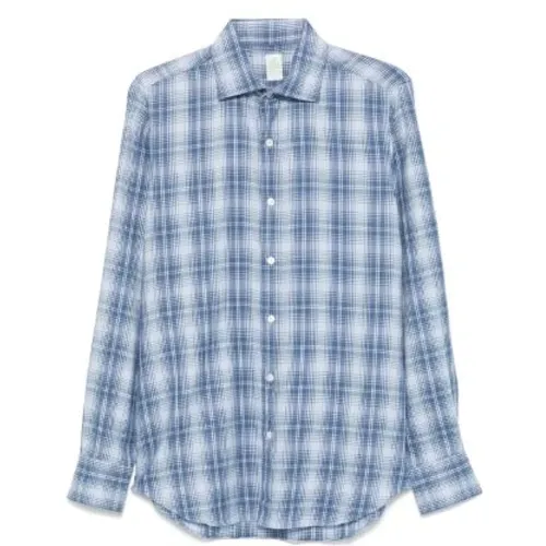 Tokyo Plaid Flannel Shirt , male, Sizes: L, M - Finamore - Modalova