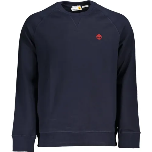 Blauer Pullover mit langen Ärmeln und gesticktem Logo - Timberland - Modalova