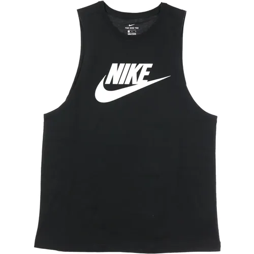 Schwarz/Weißes Tanktop - Streetwear Kollektion , Damen, Größe: XS - Nike - Modalova