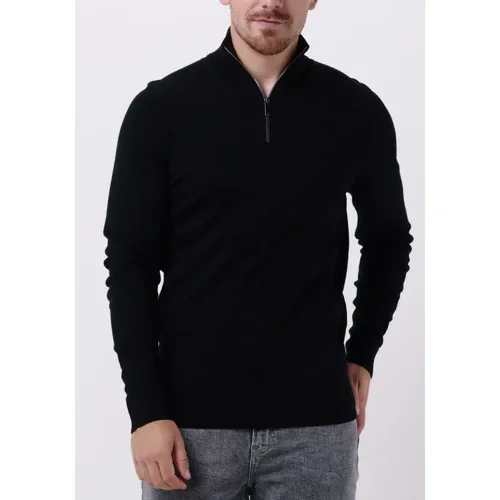 Schwarzer Woll-Quarter-Zip-Pullover,Herren Merino Quarter Zip Pullover - Calvin Klein - Modalova