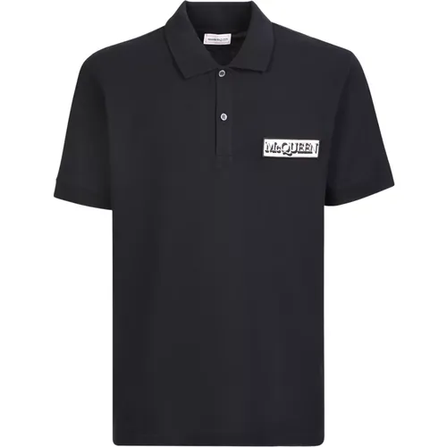 Logo Patch Polo Shirt , male, Sizes: S - alexander mcqueen - Modalova