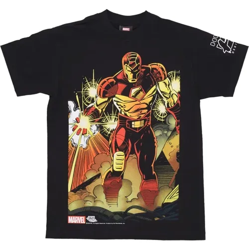 Iron Man Tee Kurzarm T-shirt , Herren, Größe: L - HUF - Modalova