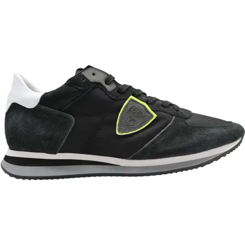 Low Top Cordura Sneakers , male, Sizes: 11 UK, 12 UK - Philippe Model - Modalova