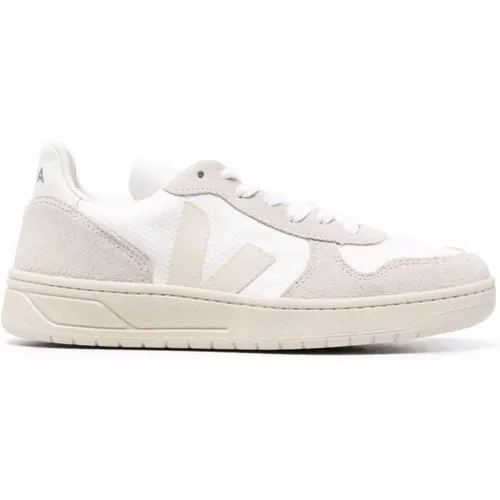 Weiße Leder Casual Sneakers , Damen, Größe: 37 EU - Veja - Modalova