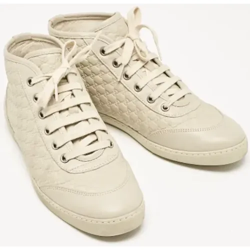 Pre-owned Leder sneakers - Gucci Vintage - Modalova