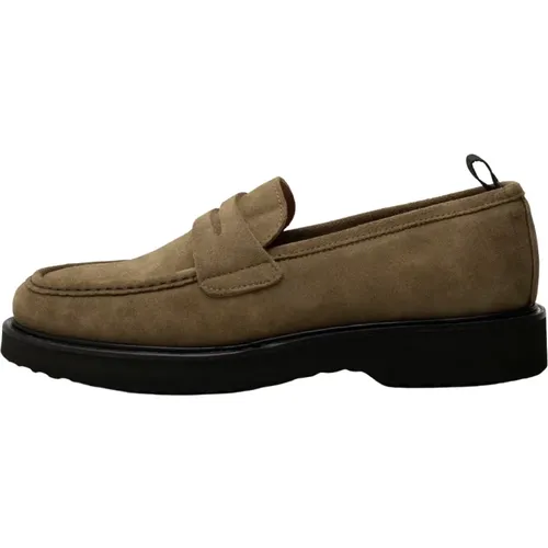 Casual Wildleder Loafer - Khaki , Herren, Größe: 45 EU - Shoe the Bear - Modalova