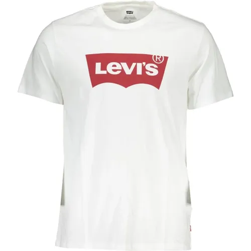 Levi's, Weißes Baumwoll-T-Shirt mit Druck , Herren, Größe: XL - Levis - Modalova
