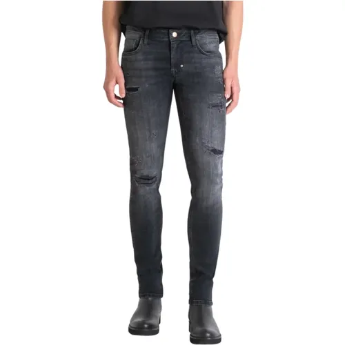 Schwarze Tapered Jeans Ozzy Stil , Herren, Größe: W33 - Antony Morato - Modalova