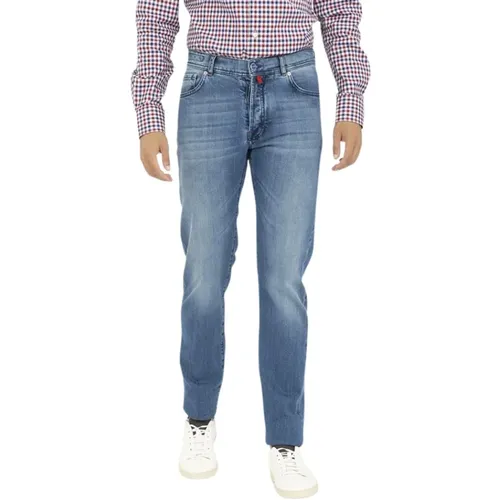Slim-fit Denim Jeans , male, Sizes: W34, W33, W32, W38 - Kiton - Modalova