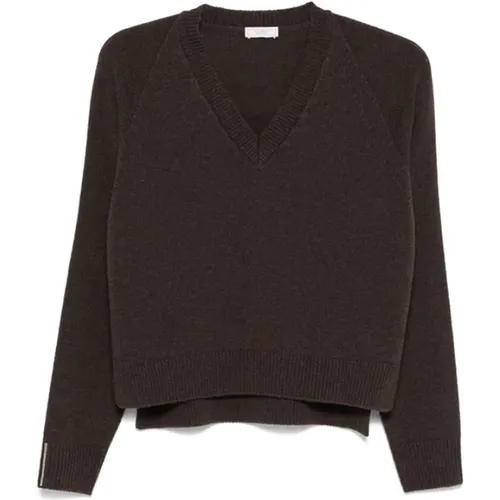 Wool V-Neck Sweater , female, Sizes: S - PESERICO - Modalova