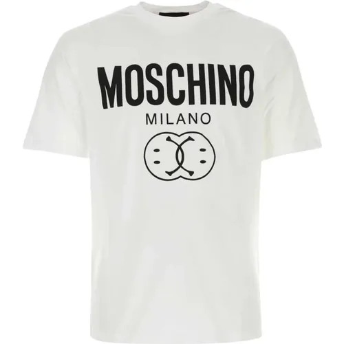 Weißes Smiley® T-Shirt Moschino - Moschino - Modalova