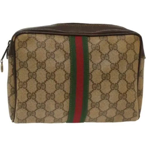 Pre-owned Canvas clutches , female, Sizes: ONE SIZE - Gucci Vintage - Modalova