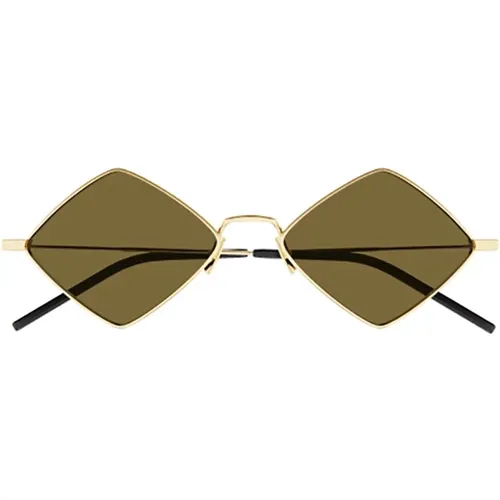 Braune Sonnenbrille für Frauen - Saint Laurent - Modalova