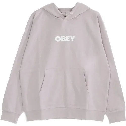 Leichter Kapuzenpullover Bold Premium French Terry Lila , Herren, Größe: M - Obey - Modalova