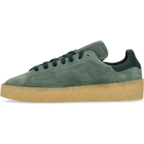 Grüne Wildleder Low-Top Sneakers , Herren, Größe: 40 2/3 EU - Adidas - Modalova