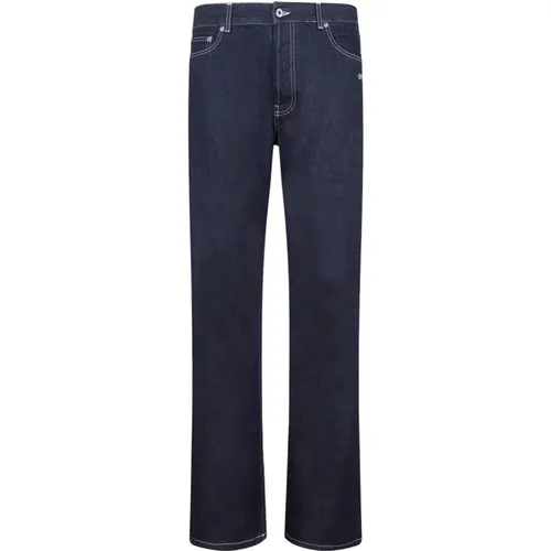 Dark Cotton Jeans , male, Sizes: W33 - Off White - Modalova