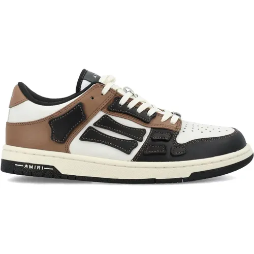 Schwarze Braune Low-Top Sneakers , Herren, Größe: 41 EU - Amiri - Modalova