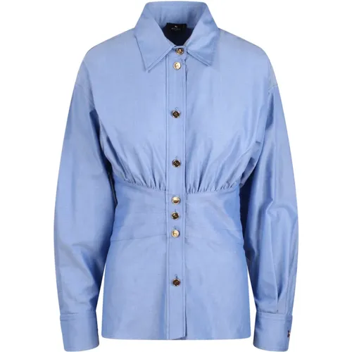 Oxford Cotton Shirt , female, Sizes: M, L - ETRO - Modalova