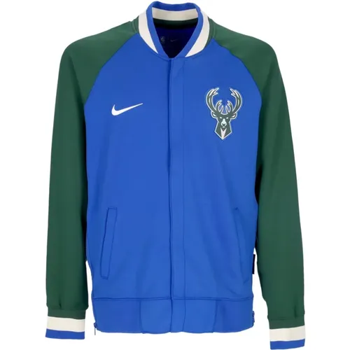 NBA City Edition Leichte Jacke , Herren, Größe: S - Nike - Modalova